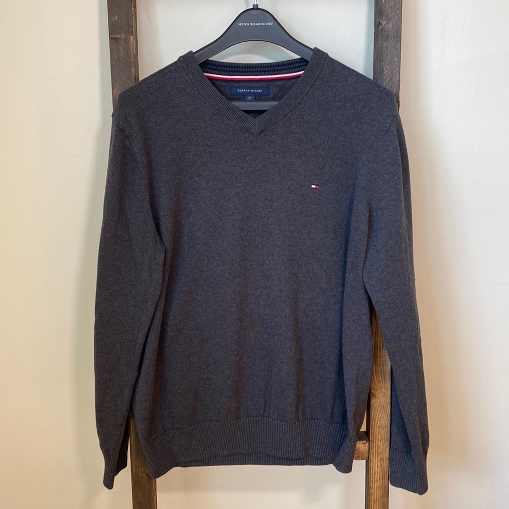 Tommy Hilfiger Charcoal Sweater, Size L